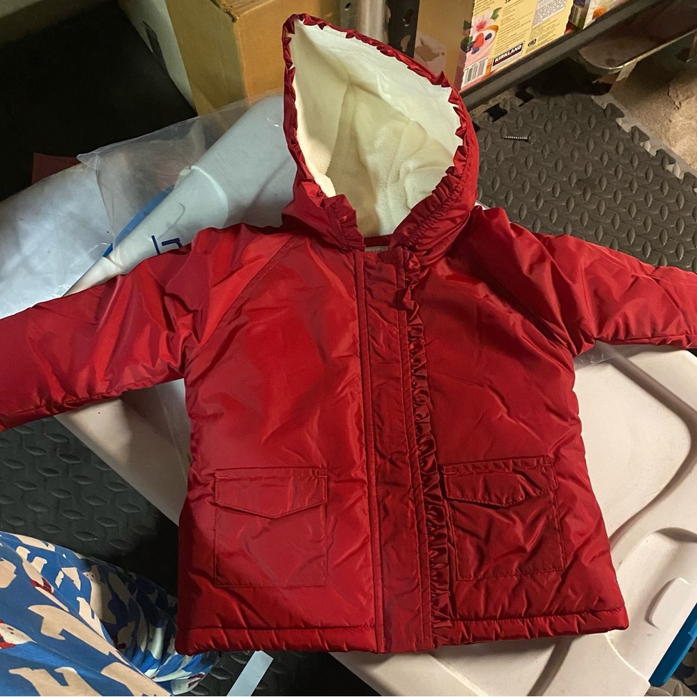 Red baby jacket